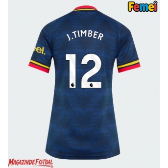 Arsenal Jurrien Timber #12 Tricou Fotbal Replică 2026-27 Femei Deplasare